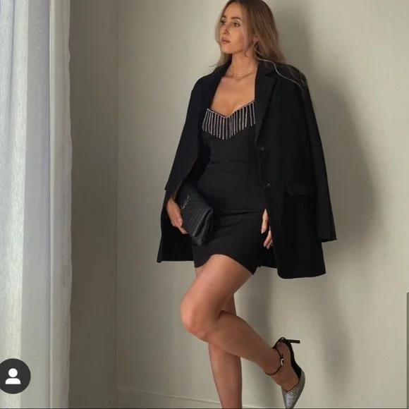 Zara black fringe dress - Picture 5 of 10